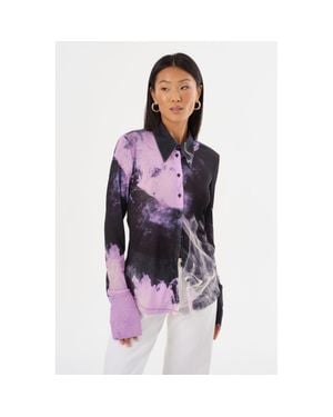 Lamarque Alzina Printed Long Sleeve Shirt - Purple