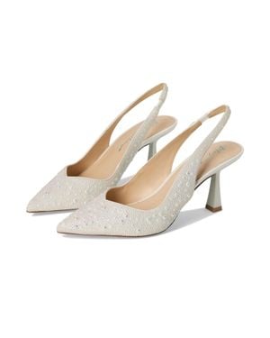 Betsey Johnson Clark Pump Wide Ivory Rhinestone Slingback Zogg2871 - Black