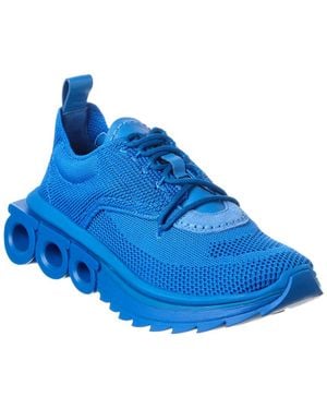 Ferragamo Nima Knit Sneaker - Blue