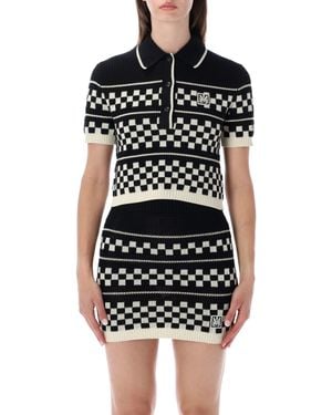 Amiri Polo Knit Dress - Black