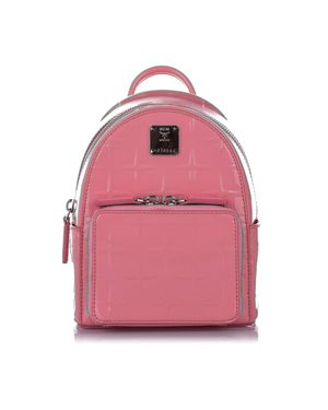 MCM Patent Leather Backpack - Pink