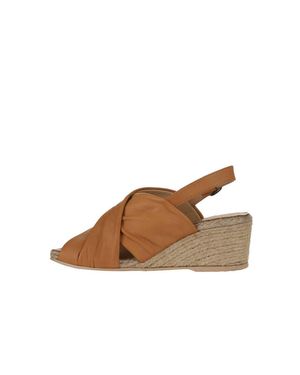 BUENO Jasmin Wedge Sandal - Brown