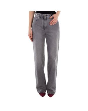 Versace Regular-Fit High-Rise Jeans - Gray
