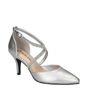 Bella Vita Zabella Pumps's Pointed Toe Crisscross Strap Jzz1211 - White