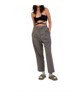 For Love & Lemons Jourdin Tie Crop Top - Black