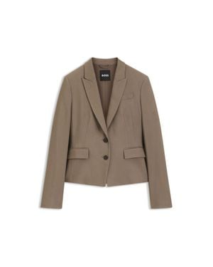 BOSS Slim-Fit Blazer - Brown