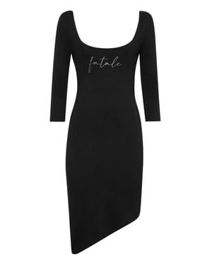 Philipp Plein 3/4 Sleeve Dress Fatale - Black