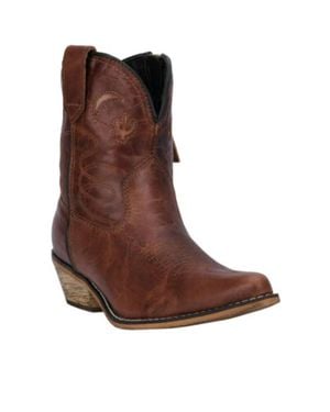 Dingo Zipper Short Boot - Brown