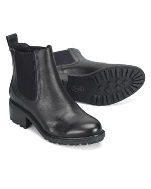 Söfft Martha Boots Leather Round Toe Ankle Chelsea Zogg3617 - Black