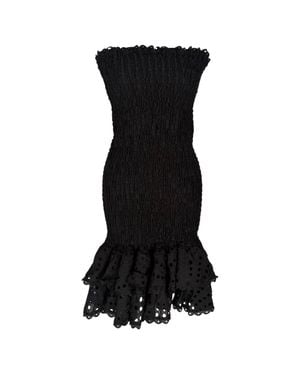 Charo Ruiz Liliana Strapless Midi Dress - Black