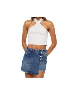 Kancan Denim Skorts - Blue