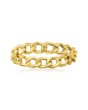 RS Pure Ross-Simons Italian 14Kt Curb-Link Ring - Yellow