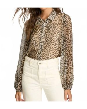 Caballero Presley Long Sleeve Blouse - Natural