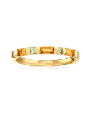 Ross-Simons Citrine And Peridot Ring - Metallic