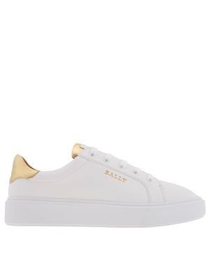 Bally Clarys O Leather Low-Top Sneakers - White