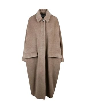 Marella Alpaca-Wool Icam Coat - Natural