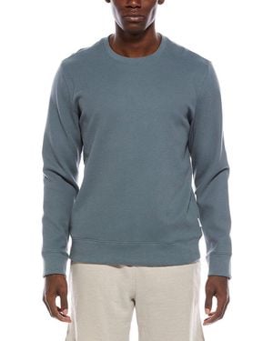 Onia Heavyweight Waffle Crewneck Sweatshirt - Blue