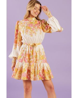 TRUEDAMES Go Get It Woven Mini Dress - Multicolor