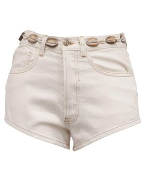 Alanui Ocean Dream Mini Shorts - Natural