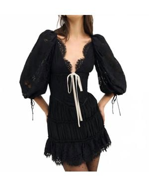 For Love & Lemons Ellis Mini Dress - Black