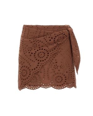 MC2 Saint Barth "Nyra" Skirt - Brown