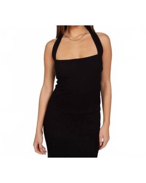 Michael Lauren Brauner Halter Tube Top - Black
