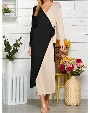 Sweet Lemon Lettie Wrap Duster Cardigan - Multicolor