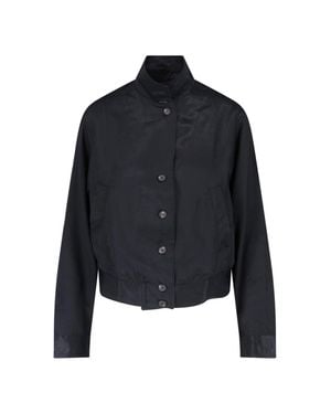 Our Legacy High Collar Cropped Jacket - Black
