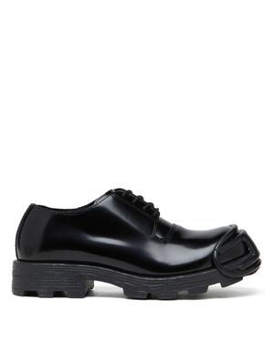 DIESEL Lace-Up Flat Shoes - Black