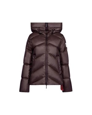 AFTER LABEL Helsinki Convertible Hood Polyamide Down Jacket - Brown