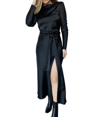 Bec & Bridge Agatha Long Sleeve Midi Dress - Blue