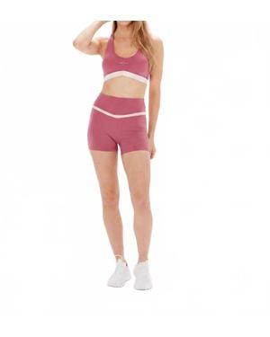 Revyve Active High Waisted Shorts - Red