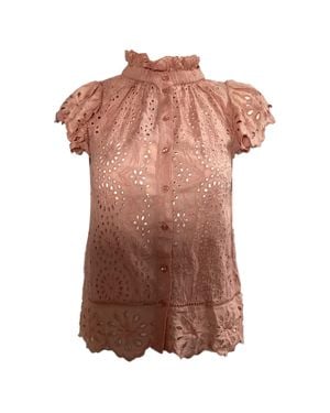 Sea Daisy Flutter Top - Brown