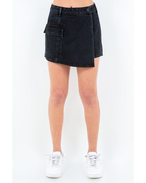 TRUEDAMES American Bazi Cargo Pocket Mini Skort - Black