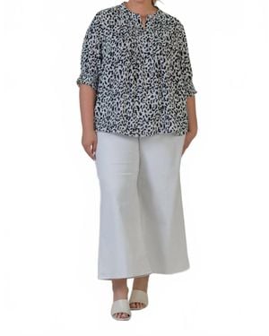 NYDJ Mona Wide Leg Trouser Ankle Jeans - Gray