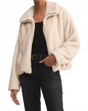 Thread & Supply Amethyst Faux Fur Jacket - Natural