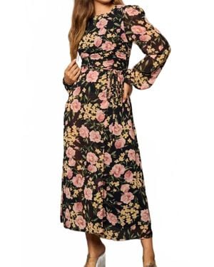 emory park Aylani Floral Long Sleeve Maxi Dress - Multicolor