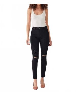 DL1961 Farrow High Rise Instasculpt Skinny Ankle Jeans - Black