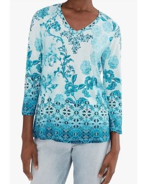 Johnny Was The Jane Favorite Tee - Blue