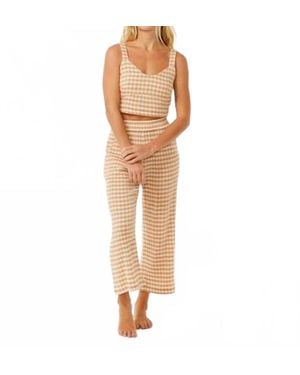 Rip Curl Premium Surf Check Crop - Natural
