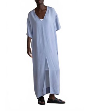 Humanoid Dezi V-Neck Maxi Dress - Blue