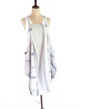 Camille & Co Brooke Overall Summer Sweater Dress - White