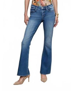 L'Agence Cara Low Rise Bootcut Jean - Blue
