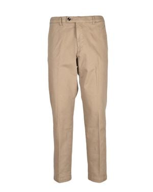 Michael Coal Classic Straight-Leg Pants With Mid-Rise Waist - Natural