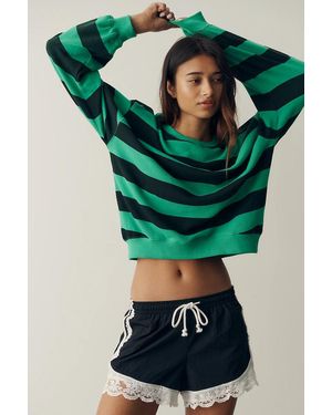 Letluv Cotton Long-Sleeve Top - Green