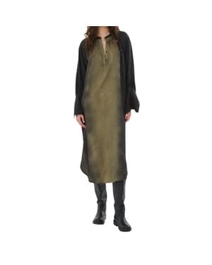 Rabens Saloner Saloner Graffiti Shirt Dress - Green