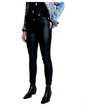 One Teaspoon Wet Freebirds Ii High Waist Skinny Jeans - Black