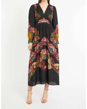 Caballero Perle Midi Dress - Red