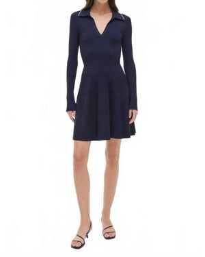 Jonathan Simkhai Alcott Knit Mini Dress - Blue