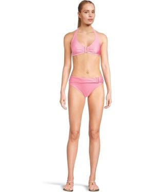 Lilly Pulitzer Kashin Bikini Bottom Rousseau Rib Swimwear Ddr2393 - Pink